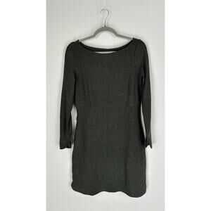 Toad & Co Intermezzo Long Sleeve Dress Dark Graphite Womens Medium New